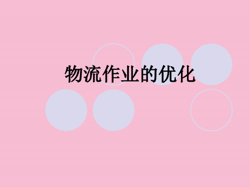 《物流作业优化》ppt课件