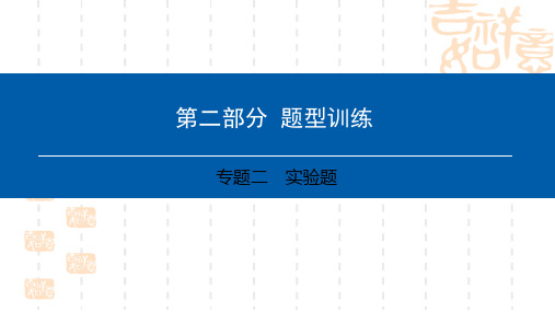 中考物理总复习第二部分专题训练专题二实验题课件