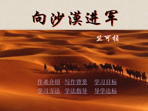 《向沙漠进军》PPT课件3 (共23张PPT)