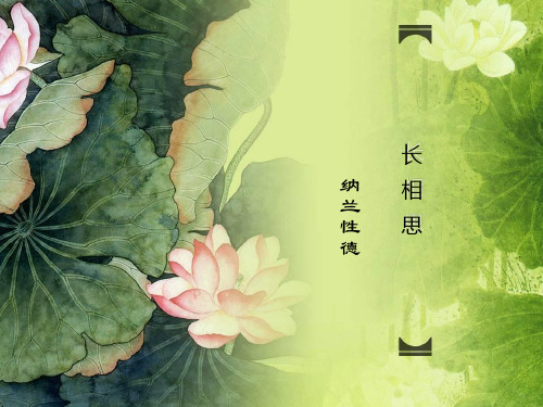 夜深千帐灯-长相思写作背景赏析译文