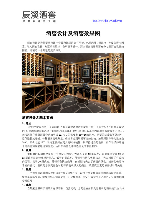酒窖设计及酒窖效果图