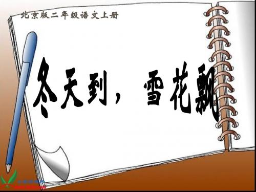 (北京版)二年级语文上册课件 冬天到,雪花飘 3