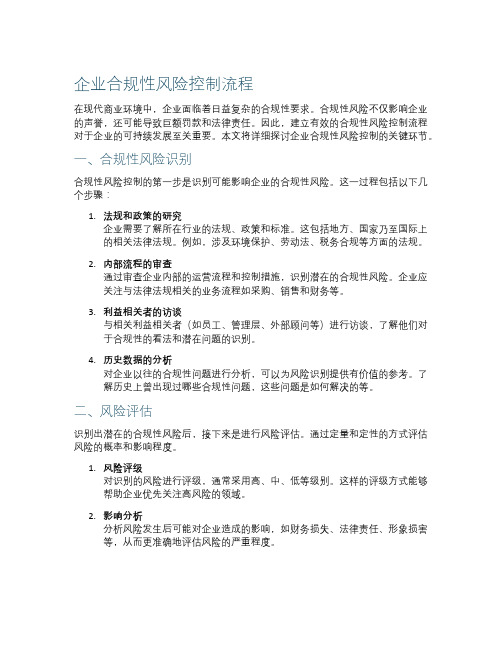 企业合规性风险控制流程
