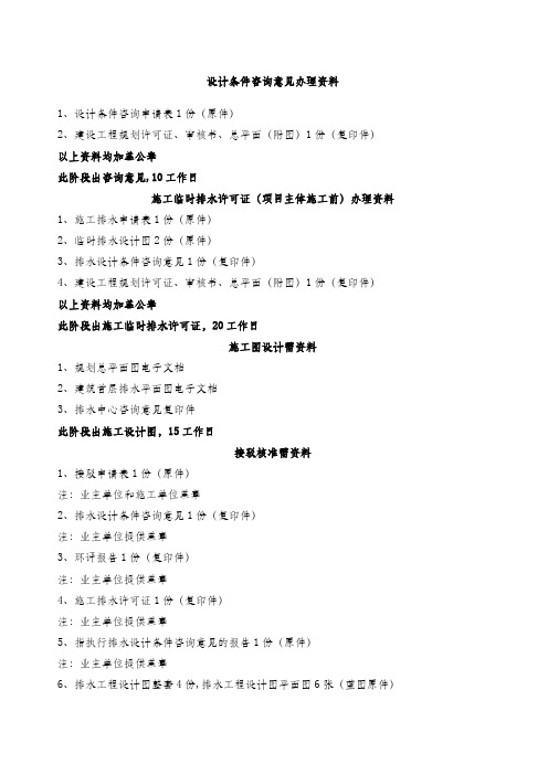 排水证办理流程