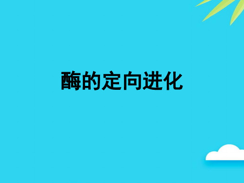 【正式版】酶的定向进化PPT