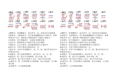 作文修改符号