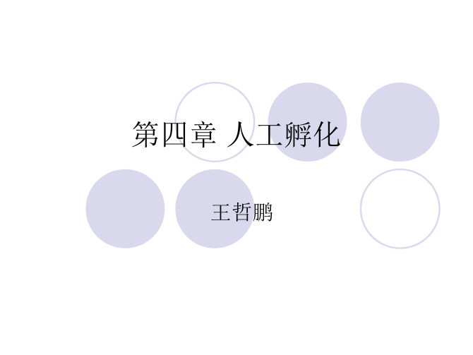 第四章 人工孵化