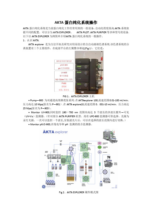 AKTA蛋白纯化系统操作