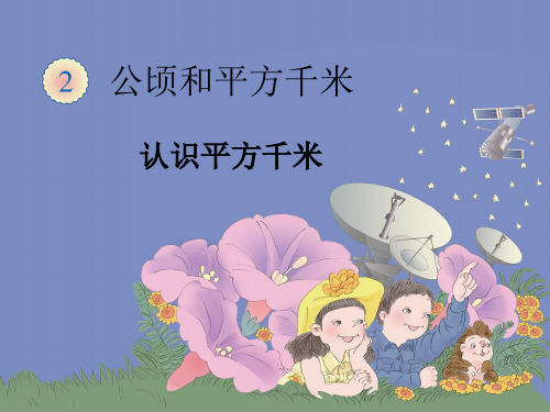 认识平方千米 课件