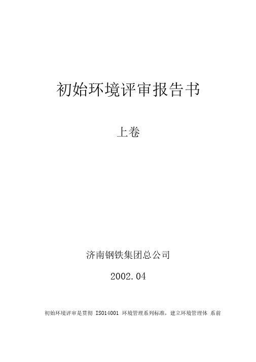 济钢初始环境评审报告b