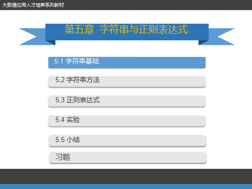 Python语言字符串与正则表达式课件