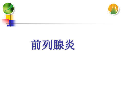 前列腺炎--课件