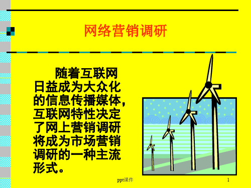网络营销调研  ppt课件