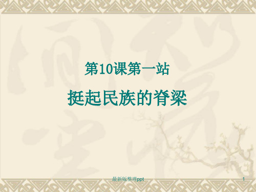 挺起民族的脊梁ppt课件