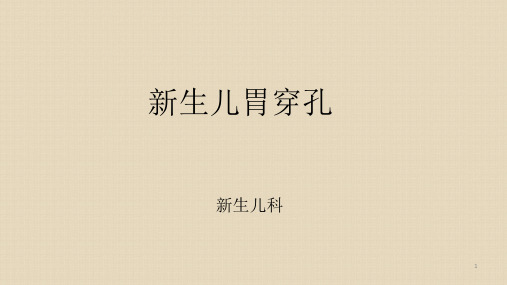 新生儿胃穿孔PPT课件