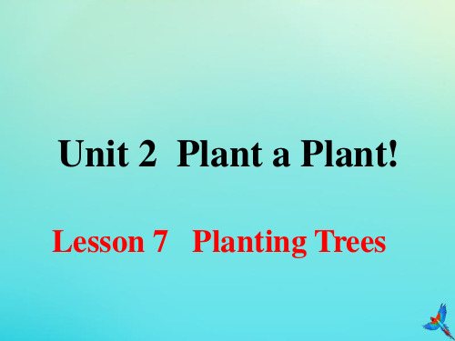 八年级英语下册Unit2PlantaPlantLesson7PlantingTrees