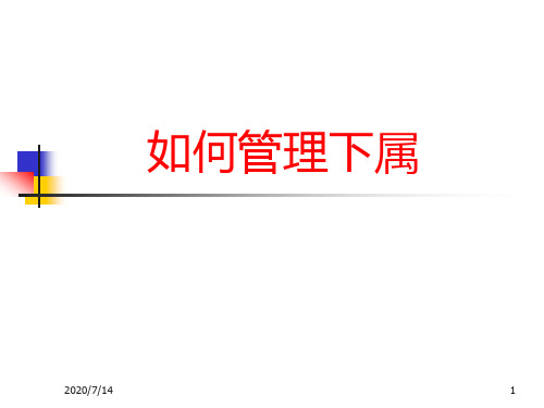 如何管新理下属培训课程(PPT 81页)
