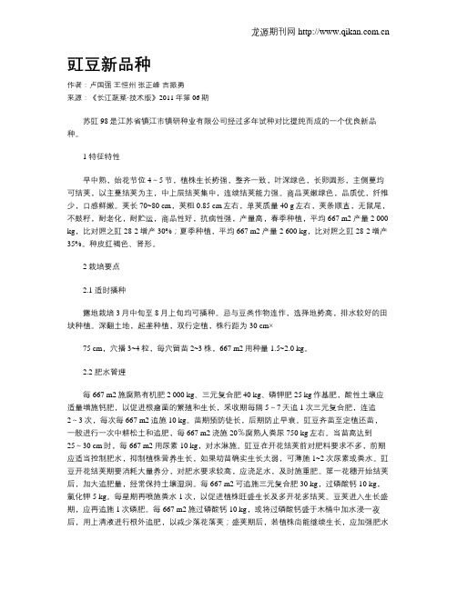 豇豆新品种