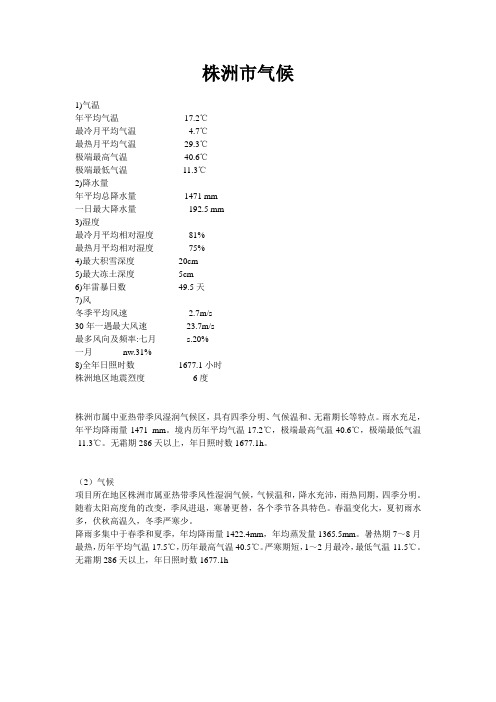 株洲市气候