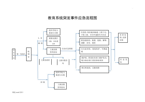 学校应急预案流程图