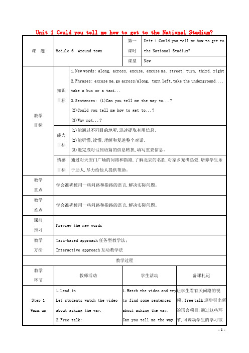 七下Module6AroundtownUnit1Couldyoutellmehowtogettoth
