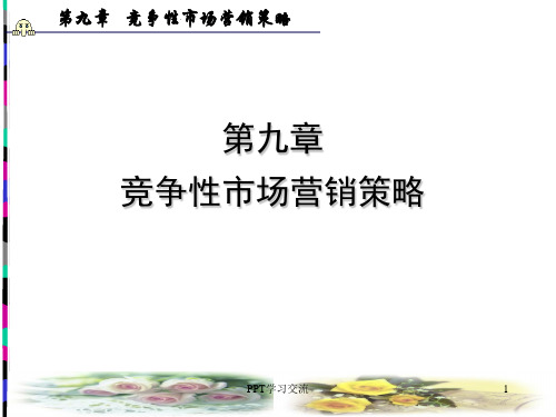 竞争性市场营销策略PPT