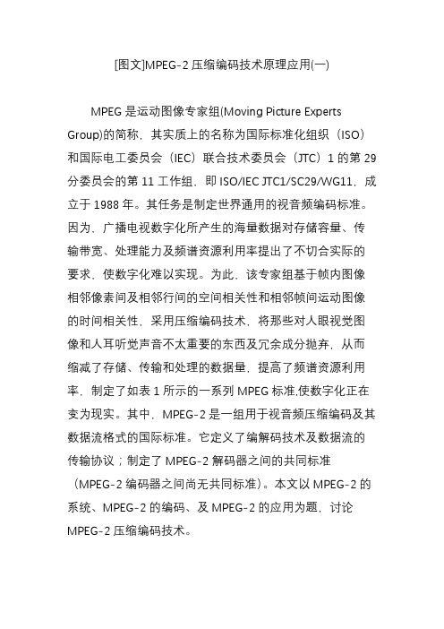 [图文]MPEG-2压缩编码技术原理应用(一)