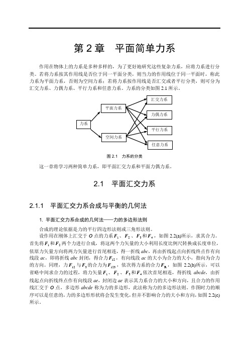 第2章   平面简单力系