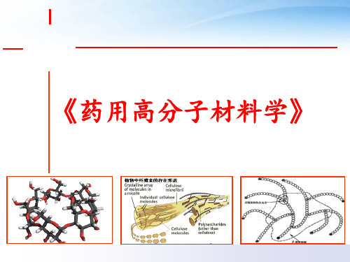 《药用高分子材料》绪论  ppt课件