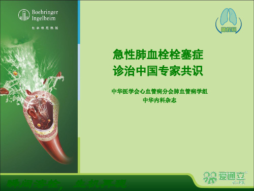肺栓APTE中国专家共识