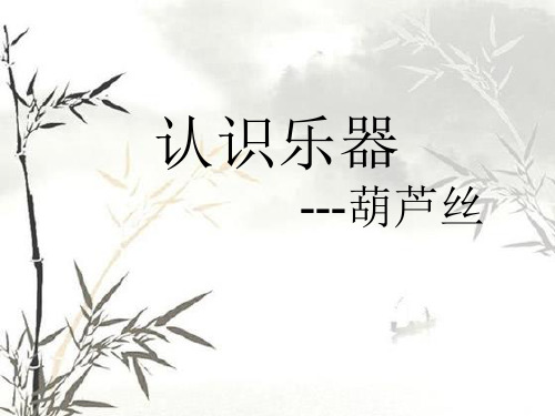 葫芦丝(初学教学)