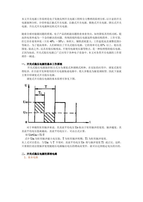 开关电源工作原理及电路图