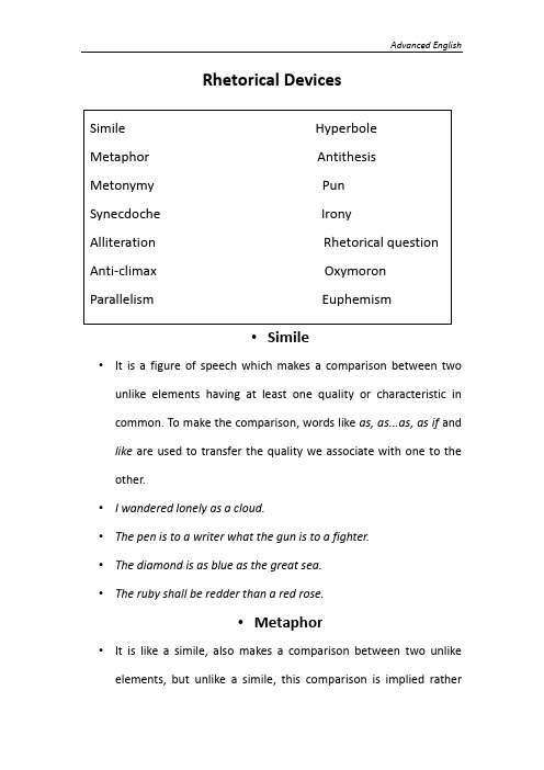 Rhetorical Devices