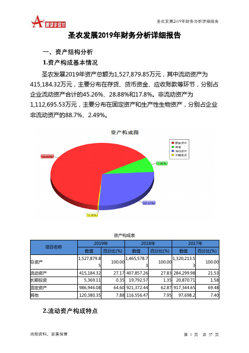 圣农发展2019年财务分析详细报告