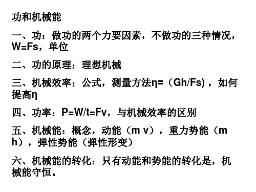 九年级物理功和机械效率(PPT)3-3