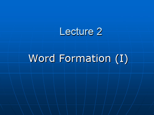 WordFormation.ppt