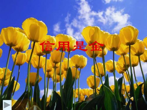 第八单元第二课创业有方信用无价第二框信用是金
