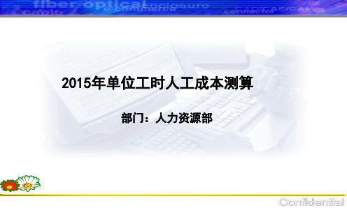 2015年深圳人工成本测算