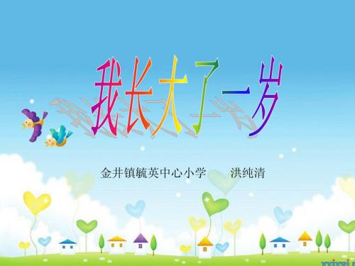 《我长大了一岁》课件