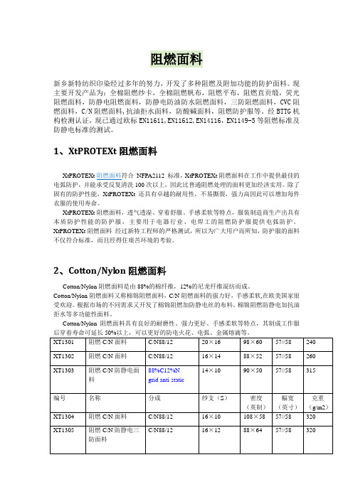 阻燃面料