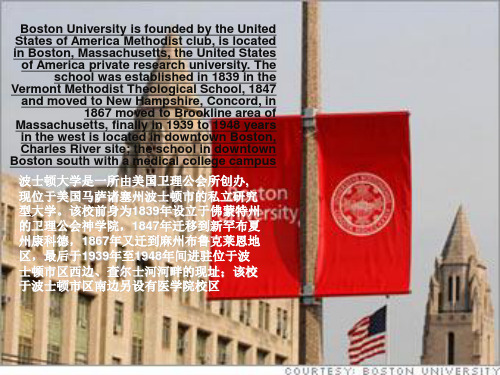 波士顿大学英文介绍演示文稿