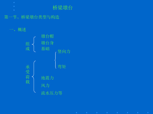 桥梁工程-桥梁墩台ppt课件
