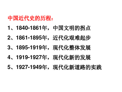 高三历史第二轮复习中国近代史 世界近代史