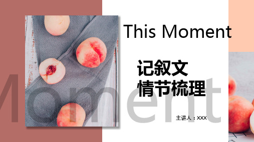 中考语文专题复习：记叙文情节概括(共31张PPT)