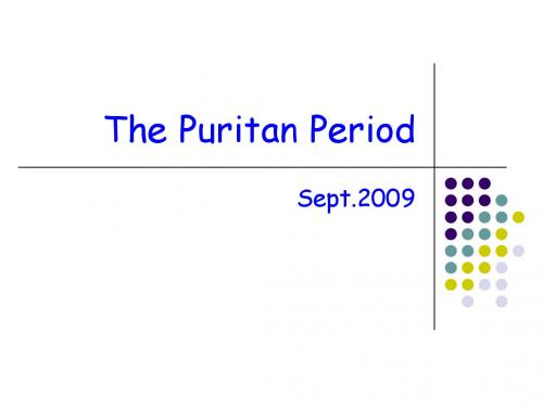 美国文学The Puritan Period