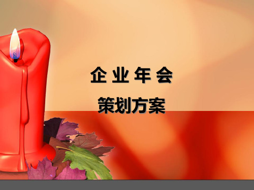 年会策划方案(PPT48页)