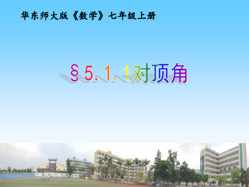 华东师大版数学七年级上册对顶角PPT精品课件1