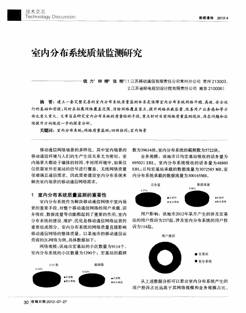 室内分布系统质量监测研究