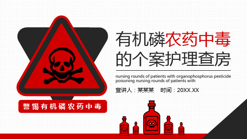 有机磷农药中毒的个案护理查房动态PPT模板