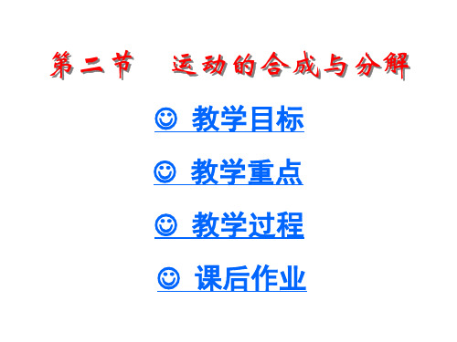 运动的合成与分解[下学期]--浙教版(中学课件201910)